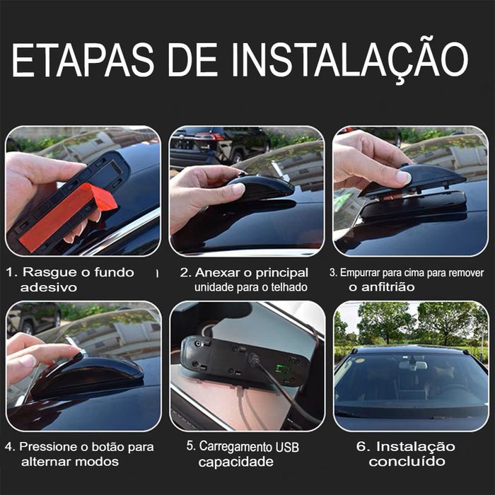 Laser de Projeção Automotivo – Iluminação LED Potente e à Prova D'água