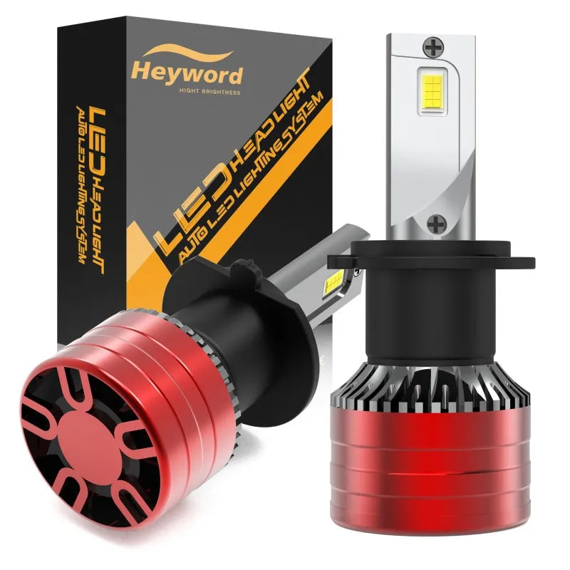 Kit Lâmpada LED Automotiva H1 H4 H7 H11 9005 9006 6000K Alta Potência