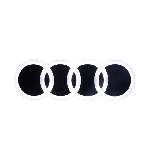 Emblema Audi com Iluminação Dinâmica LED - Design Original e Instalação Fácil