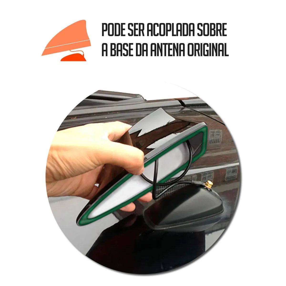 Antena Tubarão Cor Original Fiat Com Circuito AM FM
