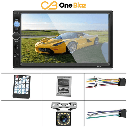 Central Multimídia Universal 2 Din 7” – Apple Carplay, Android Auto, Bluetooth e Câmera de Ré