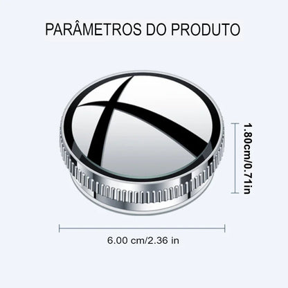 Espelho Ajustável de Ponto Cego 360° - Maior Segurança ao Dirigir