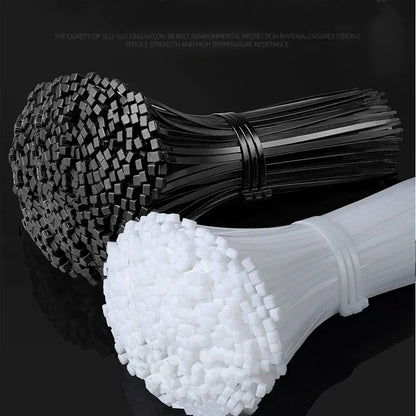 Abraçadeiras de Nylon para Cabos Kit 100 a 1000 Peças Auto Travante