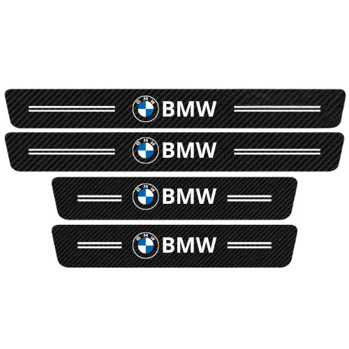 Soleira de Porta em Fibra de Carbono 4D Premium para Carros – Proteção Automotiva