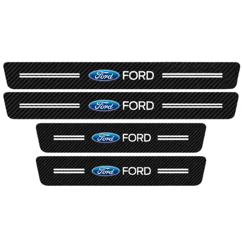 Soleira de Porta em Fibra de Carbono 4D Premium para Carros – Proteção Automotiva