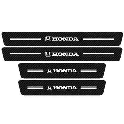 Soleira de Porta em Fibra de Carbono 4D Premium para Carros – Proteção Automotiva
