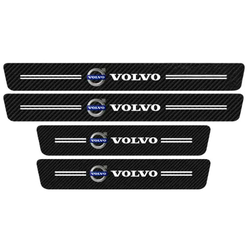 Soleira de Porta em Fibra de Carbono 4D Premium para Carros – Proteção Automotiva