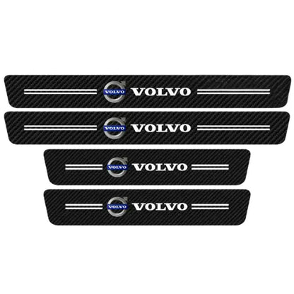 Soleira de Porta em Fibra de Carbono 4D Premium para Carros – Proteção Automotiva