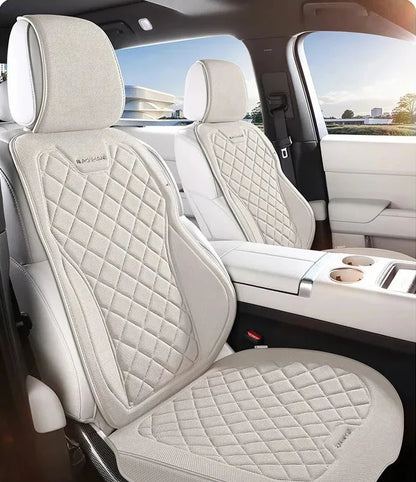 Capa de Banco Automotivo Completa em Linho Respirável para Carro e suv