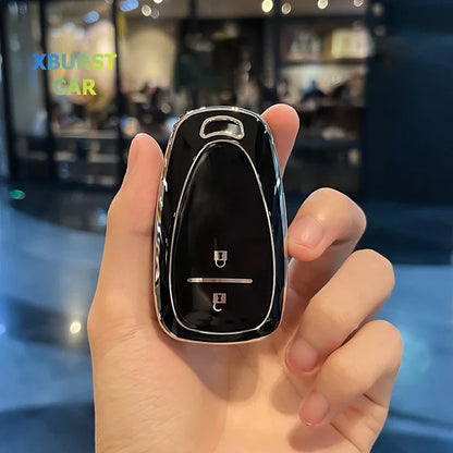 Capa de Chave Automotiva TPU para Chevrolet Cruze, Camaro e Onix – Proteção Completa Anti Risco 2 e 3 Botões