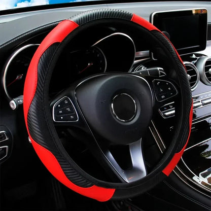 Capa de Volante Universal Antiderrapante em Couro PU 38cm