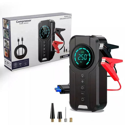 Compressor de Ar Portátil Automotivo Elétrico para Pneus com Calibrador