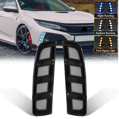 DRL LED para Honda Civic G10 Type R (2018–2020) – Luz Diurna com Seta Sequencial Dinâmica
