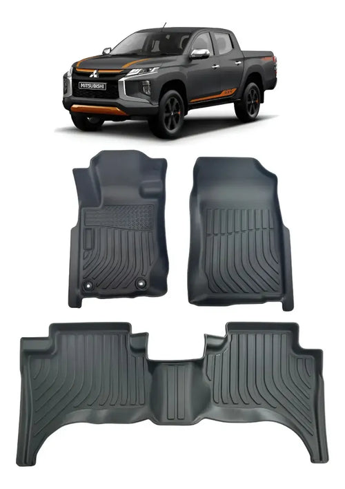 Tapete Bandeja 3D L200 Triton Sport 2019 a 2025 Linha Premium