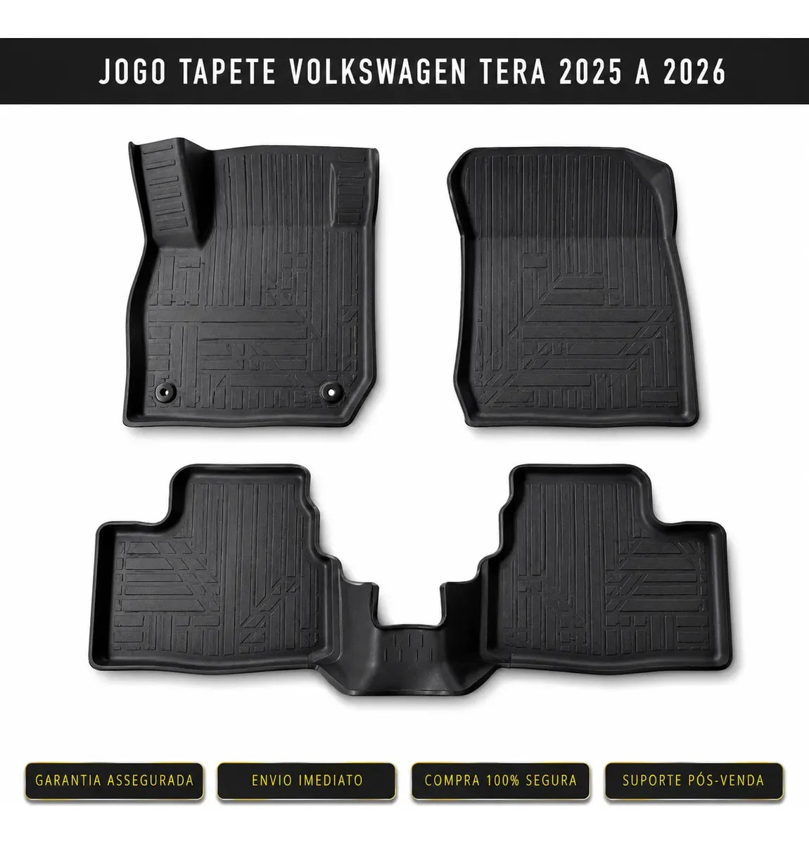 Tapete Bandeja Volkswagen Tera 2025 a 2026 Sob Medida Jogo Completo