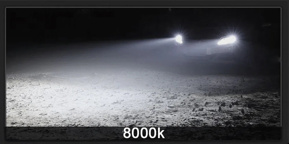 Lâmpada LED Automotiva H11/H8/H9 80W 30000LM – Farol e Neblina Super Brilho 3000K/6000K (Kit 2 Peças)