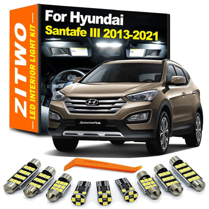 Kit Lâmpadas LED Internas Automotivas para Hyundai Santa Fe