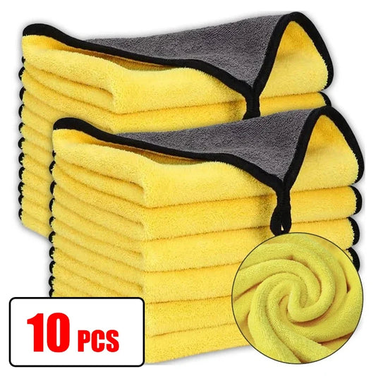 Kit Pano de Microfibra Automotiva 5 Peças Alta Absorção para Limpeza