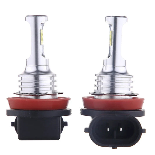 Lâmpada LED Automotiva H11/H8/H9 80W 30000LM – Farol e Neblina Super Brilho 3000K/6000K (Kit 2 Peças)