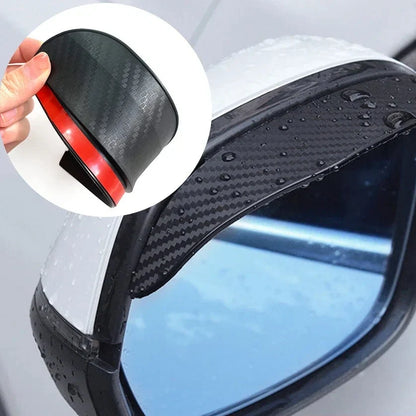 Protetor de Retrovisor Automotivo Anti Chuva e Sol Fibra de Carbono