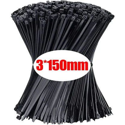 Abraçadeiras de Nylon para Cabos Kit 100 a 1000 Peças Auto Travante