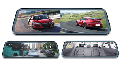 Câmera Veicular 2K DVR com WiFi e GPS Espelho Retrovisor – Dash Cam Automotiva com Visão Noturna e Monitoramento 24h