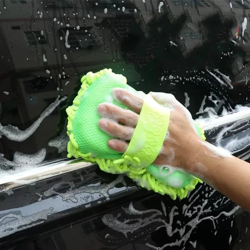 Luva de Microfibra para Lavagem Automotiva com Alta Absorção