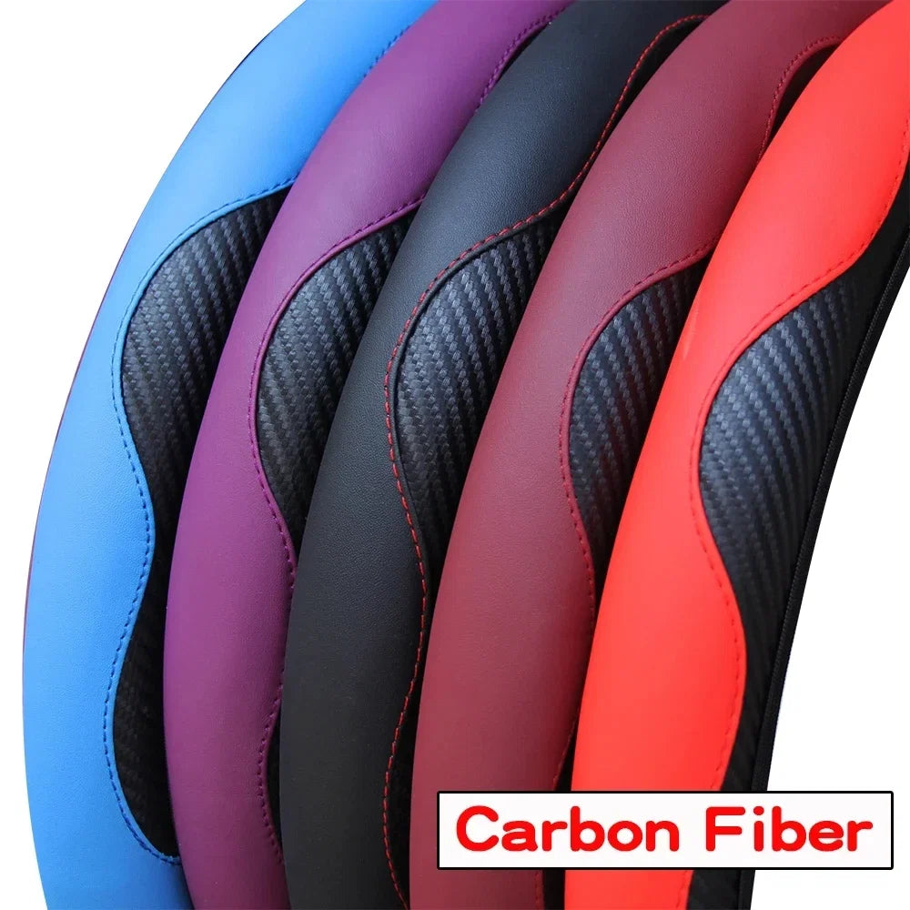 Capa de Volante Universal Antiderrapante em Couro PU 38cm