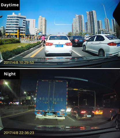 Câmera Veicular 2K DVR com WiFi e GPS Espelho Retrovisor – Dash Cam Automotiva com Visão Noturna e Monitoramento 24h