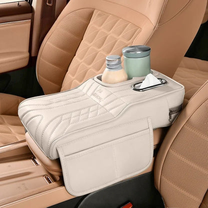 Apoio de Braço Automotivo com Porta Objetos e Porta Copos Multifuncional
