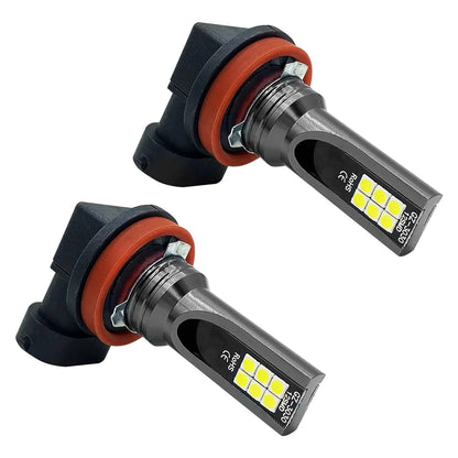 Lâmpada LED Automotiva H8/H11/H16 6000K Super Branca – Farol e Neblina Alta Potência (Kit 2 Peças)