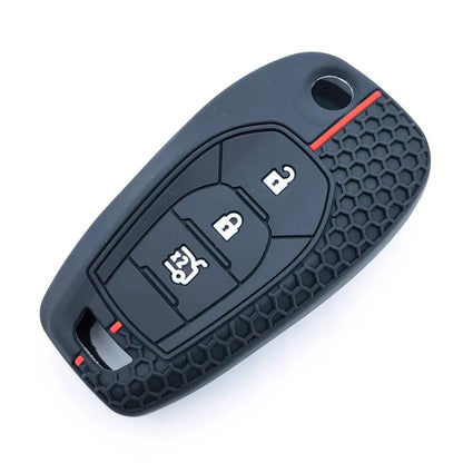 Capa de Chave Automotiva Silicone para Chevrolet Cruze, Onix e Tracker – Proteção Completa Anti Risco Flip Key