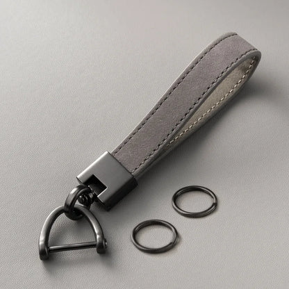 Chaveiro de Couro Legítimo para Carro em Couro Bovino – Acessório Premium Masculino e Feminino com Argola Metálica