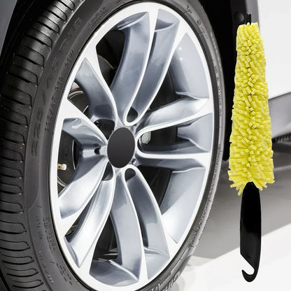 Escova de Limpeza para Rodas Automotivas com Cabo Antiderrapante