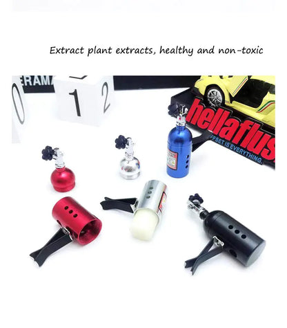 Perfume Automotivo NOS Nitro para Saída de Ar – Aromatizador Vent Clip Estilo Racing (Kit com Refis)
