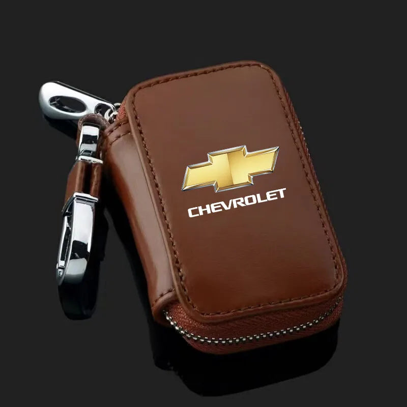 Capa de Chave Automotiva em Couro para Corvette C1 a C8 – Proteção Premium Completa com Design Luxo