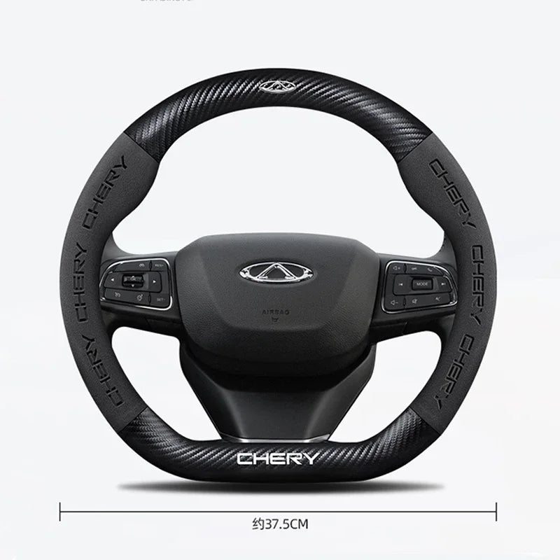 Capa de Volante Suede Premium Antiderrapante para Peugeot 208 2008 3008 5008