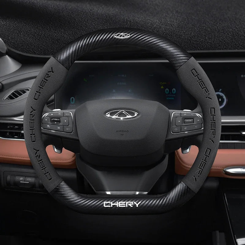 Capa de Volante Suede Premium Antiderrapante para Peugeot 208 2008 3008 5008