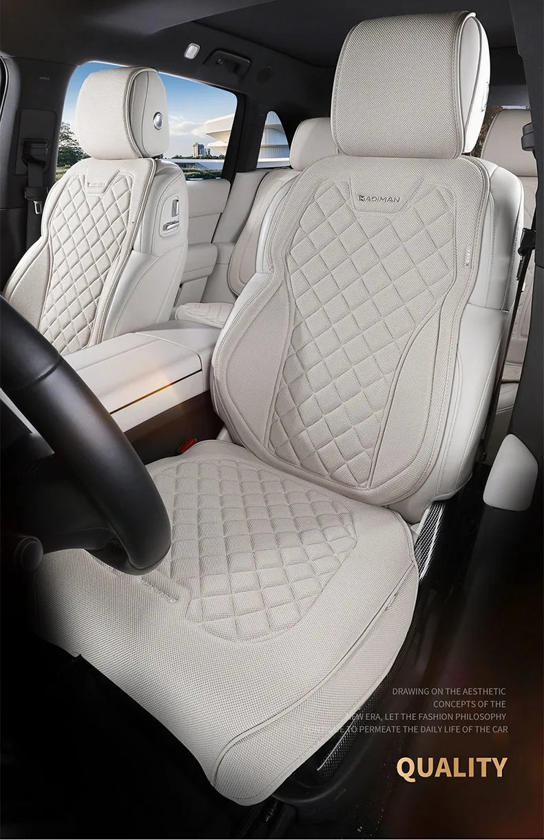 Capa de Banco Automotivo Completa em Linho Respirável para Carro e suv