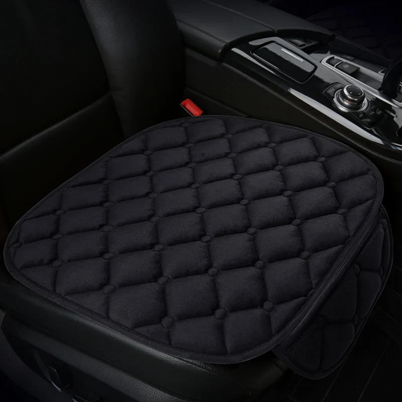 Almofada de Banco Automotivo Plush Inverno – Capa Antiderrapante Quente Universal (Kit 3 Peças)