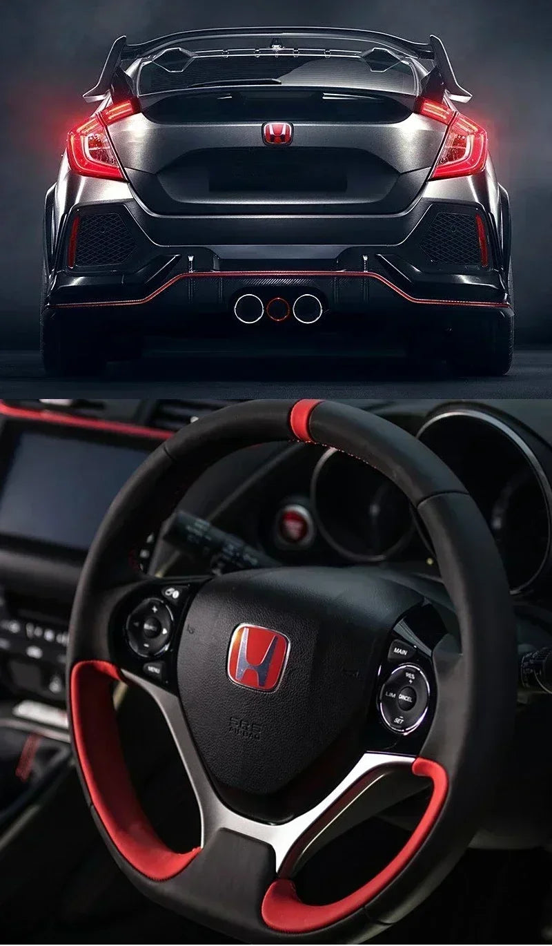 Emblema Honda para Grade, Porta-Malas e Volante – Logo 3D em ABS Premium Anti Risco