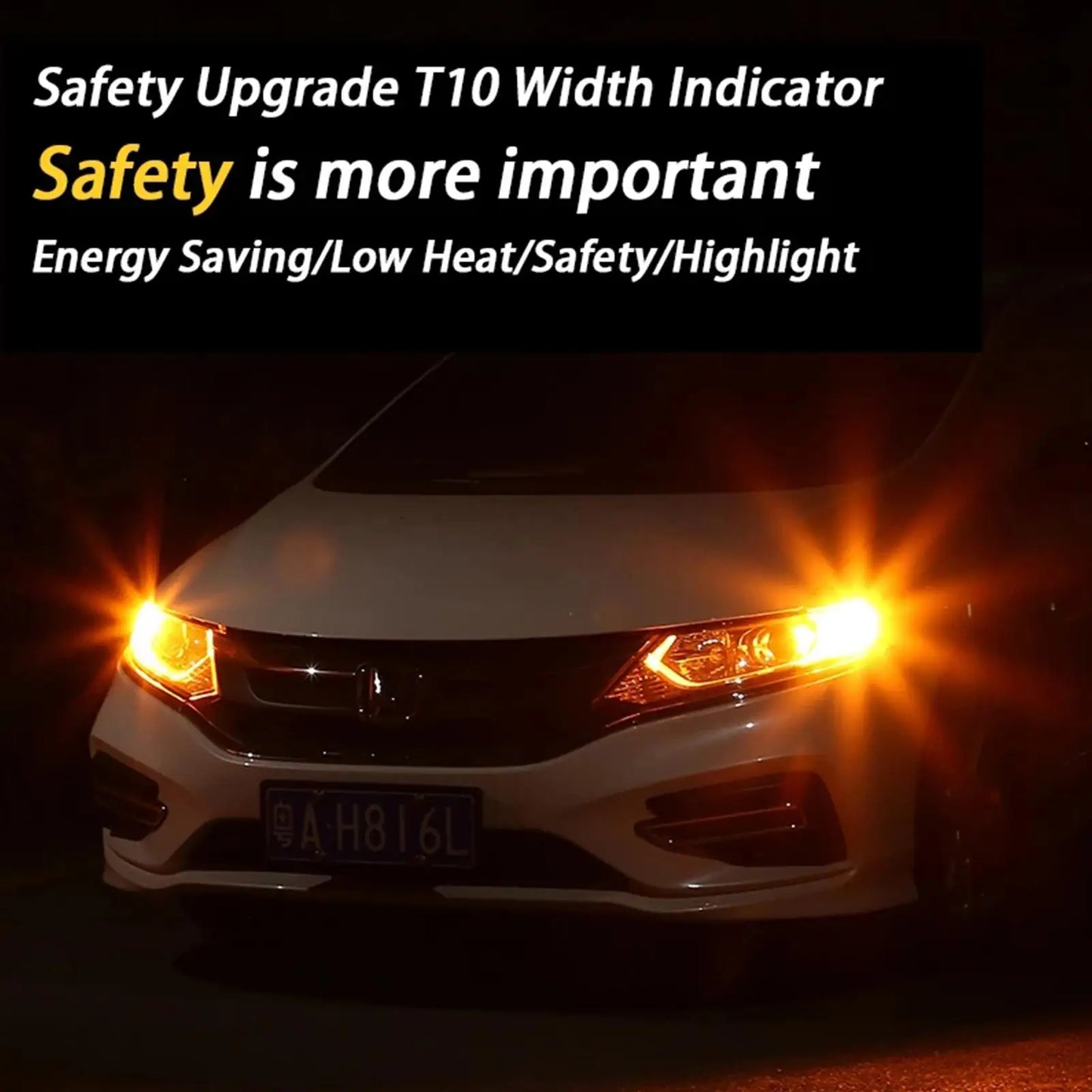 Lâmpada LED Automotiva T10 Super Brilho – Luz de Posição, Placa e Interior 12V/24V (Par)