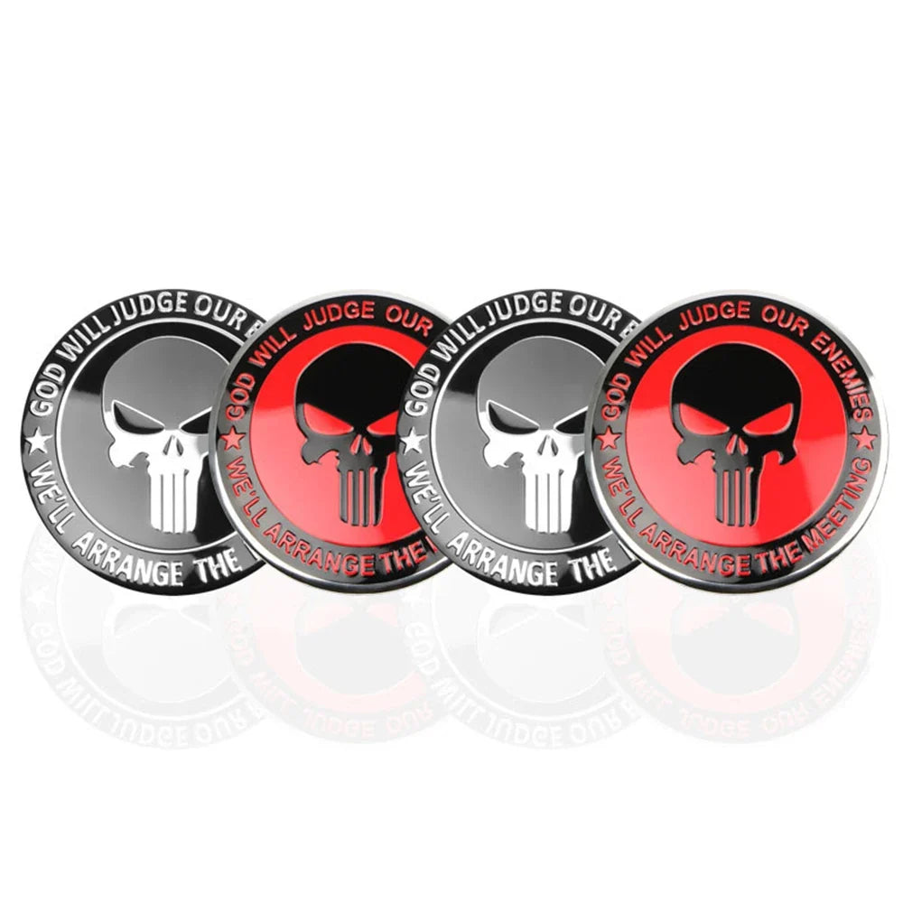Emblema 3D para Centro de Roda Automotiva Adesivo Universal