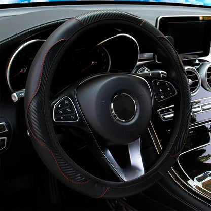 Capa de Volante Universal Antiderrapante em Couro PU 38cm