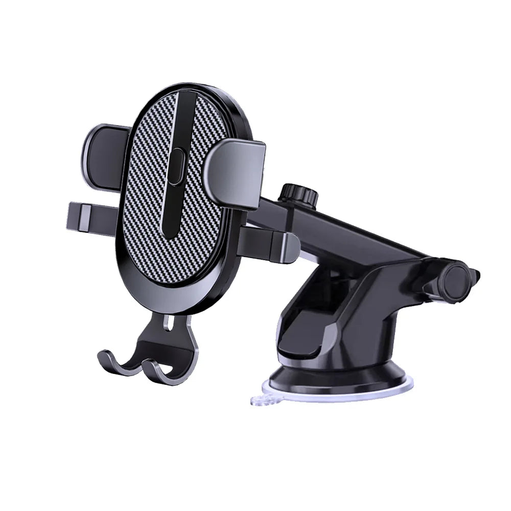 Suporte de Celular Veicular com Ventosa Ajustável para Painel ou Vidro