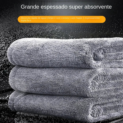 Toalha de Microfibra Automotiva Extra Grande 160x60cm Alta Absorção