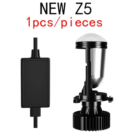 Lâmpada LED H4 20000LM com Mini Projetor Canbus 6500K – Farol Automotivo Alto e Baixo Plug and Play