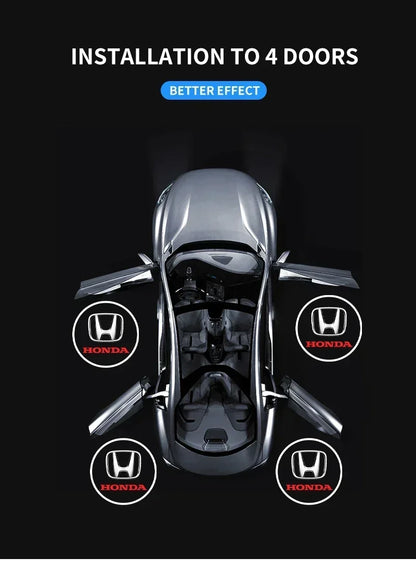Luz de Porta Automotiva LED com Projeção Logo para Honda
