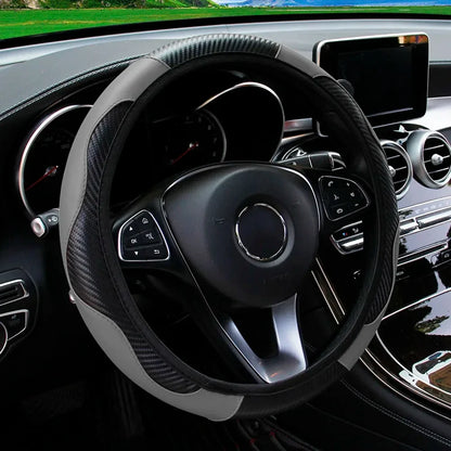 Capa de Volante Universal Antiderrapante em Couro PU 38cm