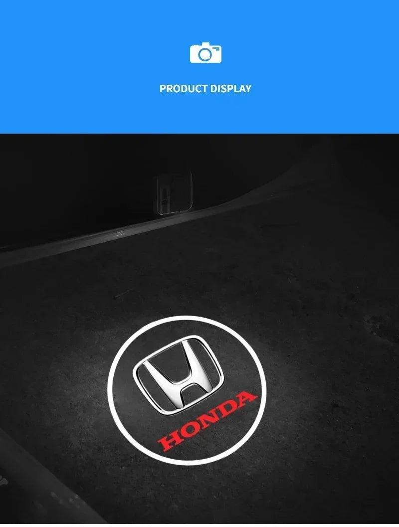 Luz de Porta Automotiva LED com Projeção Logo para Honda